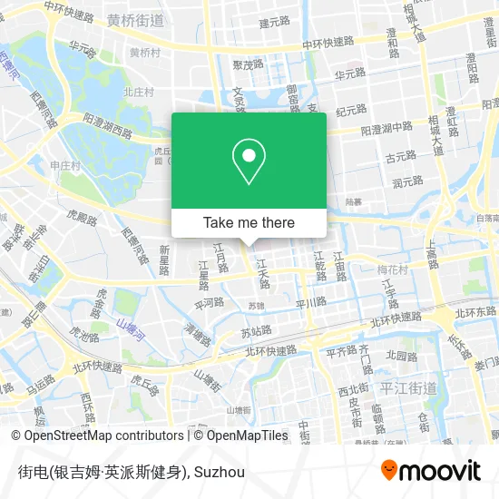 街电(银吉姆·英派斯健身) map