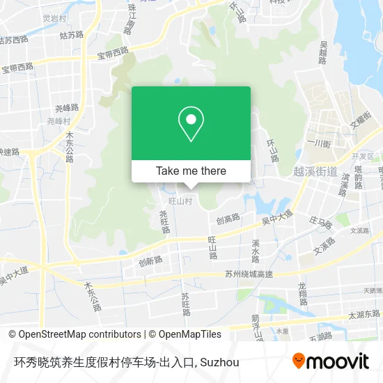 环秀晓筑养生度假村停车场-出入口 map