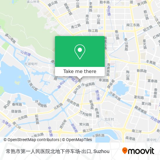 常熟市第一人民医院北地下停车场-出口 map