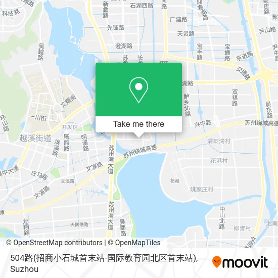 504路(招商小石城首末站-国际教育园北区首末站) map