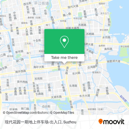 现代花园一期地上停车场-出入口 map
