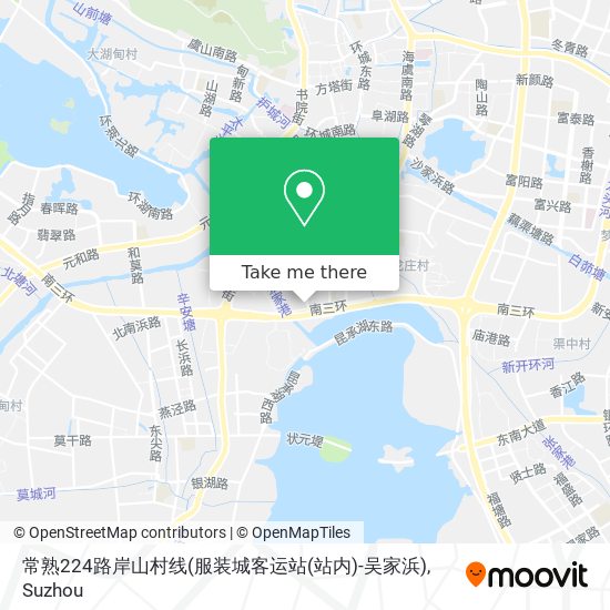 常熟224路岸山村线(服装城客运站(站内)-吴家浜) map