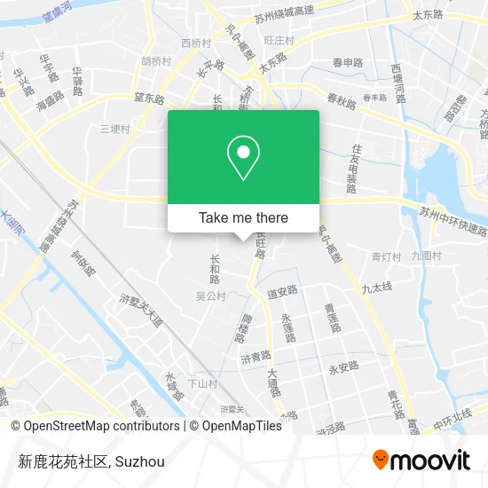 新鹿花苑社区 map
