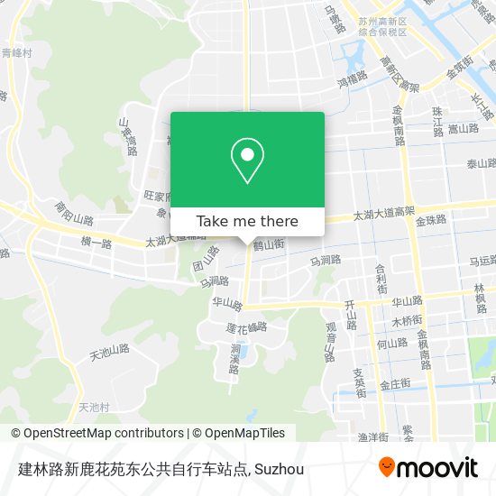 建林路新鹿花苑东公共自行车站点 map
