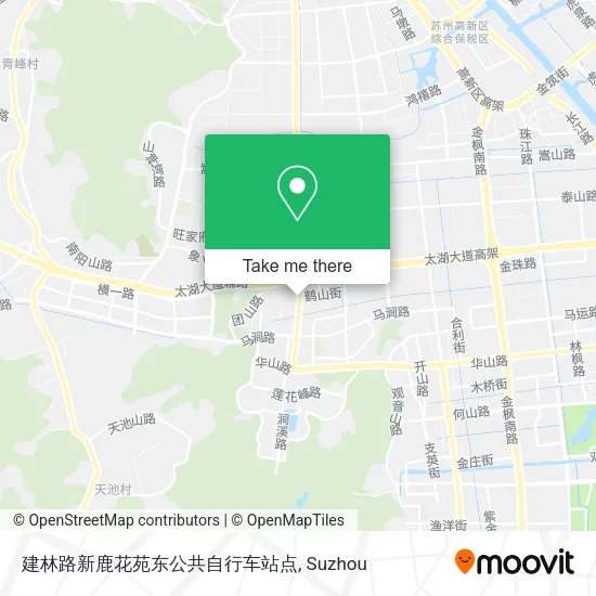 建林路新鹿花苑东公共自行车站点 map