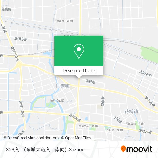 S58入口(东城大道入口南向) map