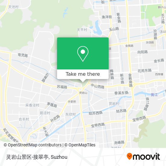 灵岩山景区-接翠亭 map