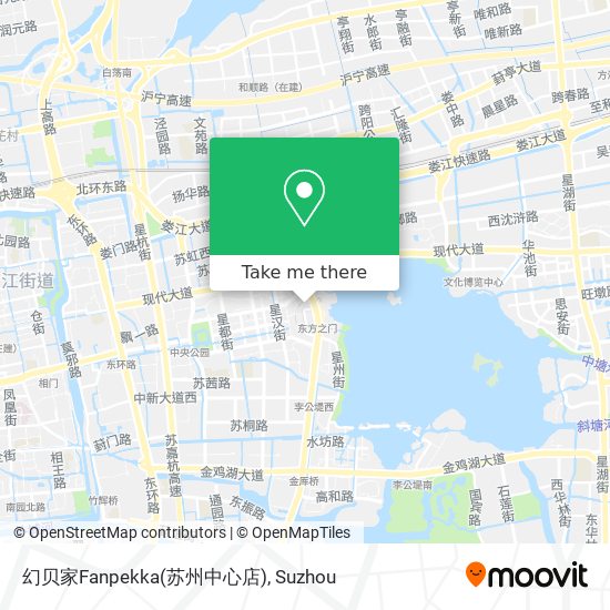 幻贝家Fanpekka(苏州中心店) map