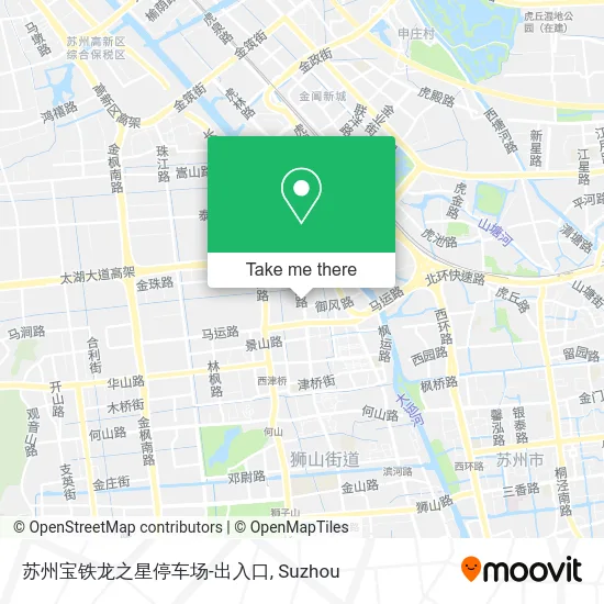 苏州宝铁龙之星停车场-出入口 map