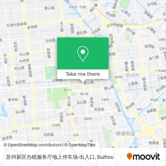苏州新区办税服务厅地上停车场-出入口 map