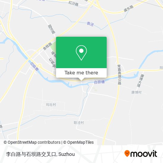 李白路与石坝路交叉口 map