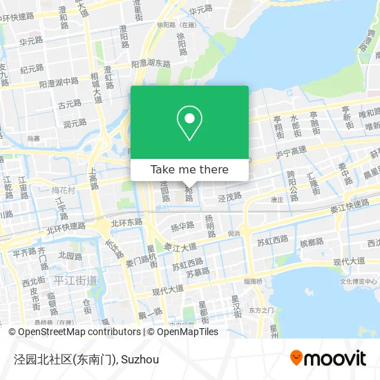 泾园北社区(东南门) map