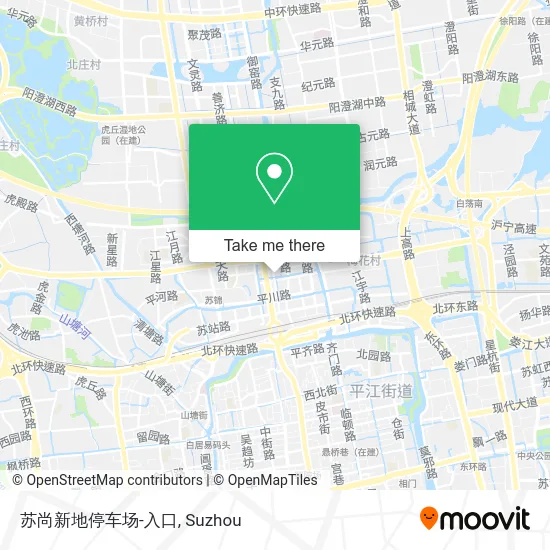 苏尚新地停车场-入口 map