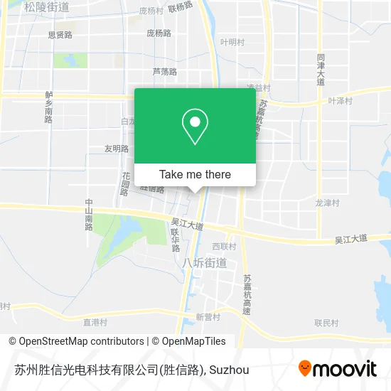 苏州胜信光电科技有限公司(胜信路) map
