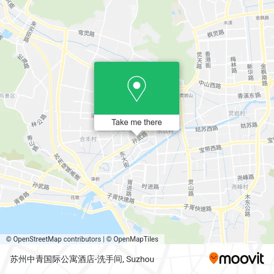 苏州中青国际公寓酒店-洗手间 map