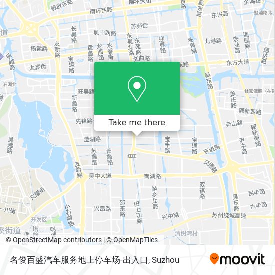 名俊百盛汽车服务地上停车场-出入口 map