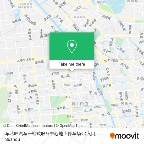 车艺匠汽车一站式服务中心地上停车场-出入口 map