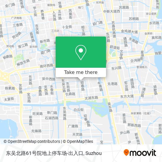 东吴北路61号院地上停车场-出入口 map