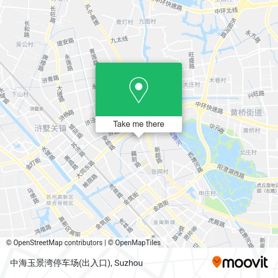 中海玉景湾停车场(出入口) map