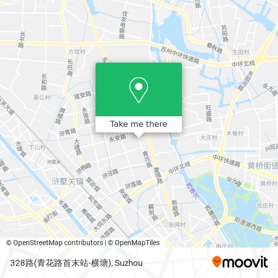 328路(青花路首末站-横塘) map