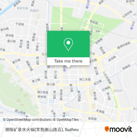 潮辣矿泉水火锅(常熟衡山路店) map
