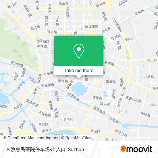 常熟惠民医院停车场-出入口 map