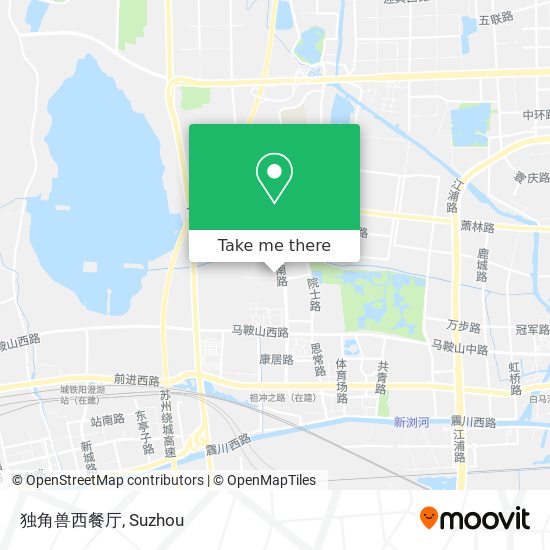 独角兽西餐厅 map