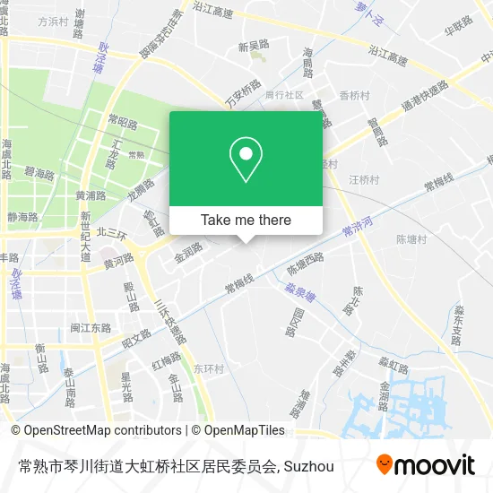 常熟市琴川街道大虹桥社区居民委员会 map