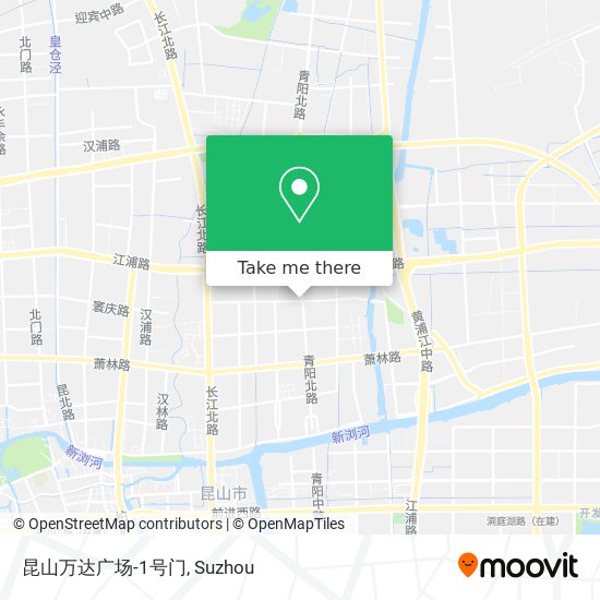 昆山万达广场-1号门 map