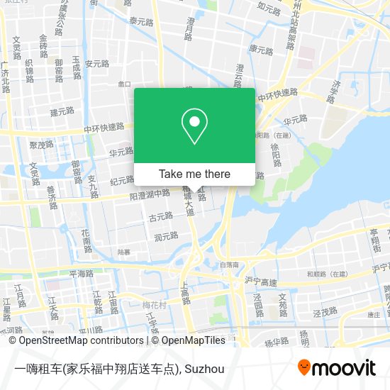 一嗨租车(家乐福中翔店送车点) map