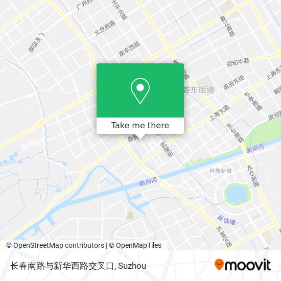 长春南路与新华西路交叉口 map