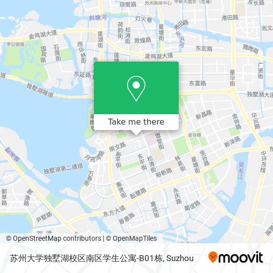 苏州大学独墅湖校区南区学生公寓-B01栋 map