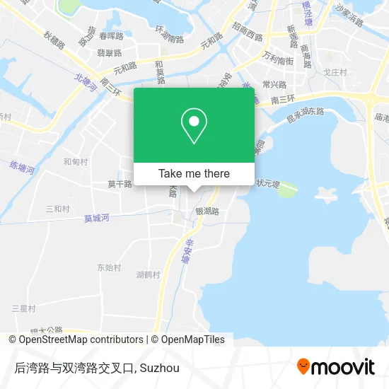 后湾路与双湾路交叉口 map