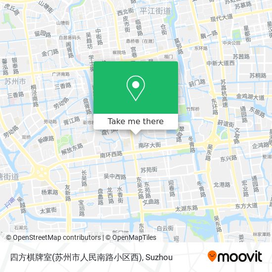 四方棋牌室(苏州市人民南路小区西) map