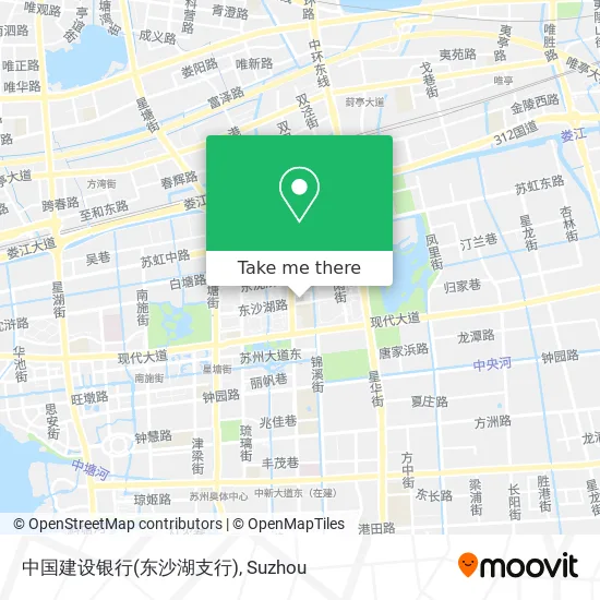 中国建设银行(东沙湖支行) map