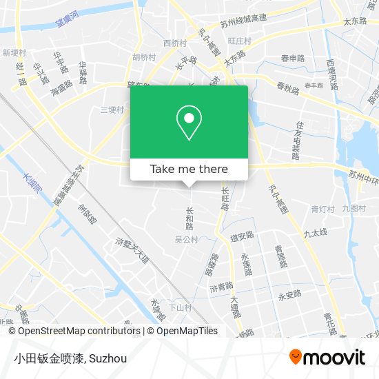 小田钣金喷漆 map