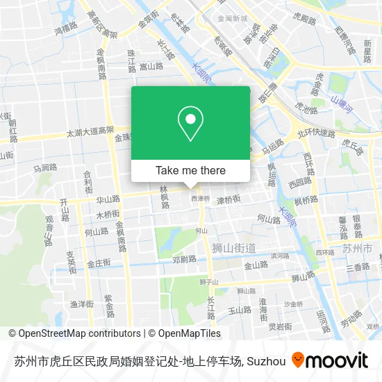 苏州市虎丘区民政局婚姻登记处-地上停车场 map