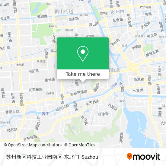 苏州新区科技工业园南区-东北门 map