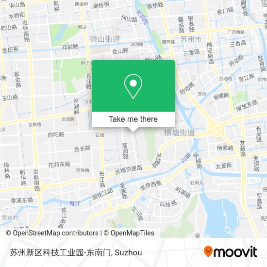 苏州新区科技工业园-东南门 map
