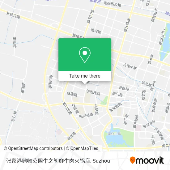 张家港购物公园牛之初鲜牛肉火锅店 map