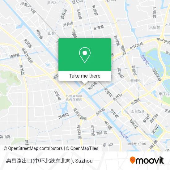 惠昌路出口(中环北线东北向) map