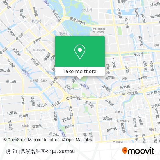 虎丘山风景名胜区-出口 map