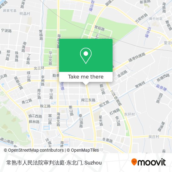 常熟市人民法院审判法庭-东北门 map