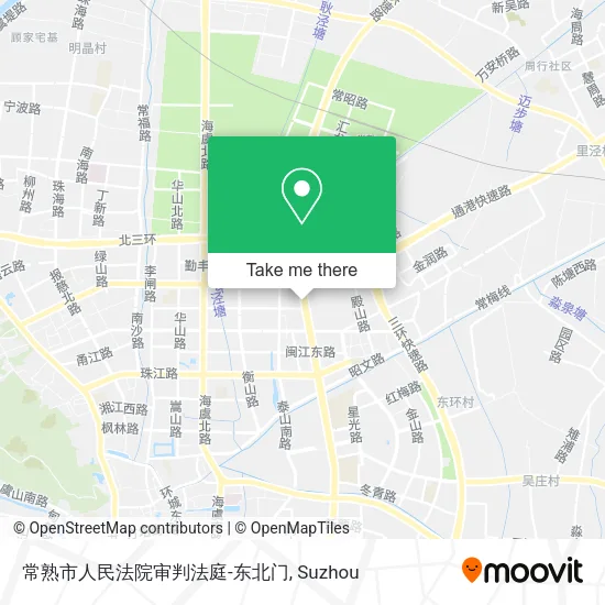 常熟市人民法院审判法庭-东北门 map