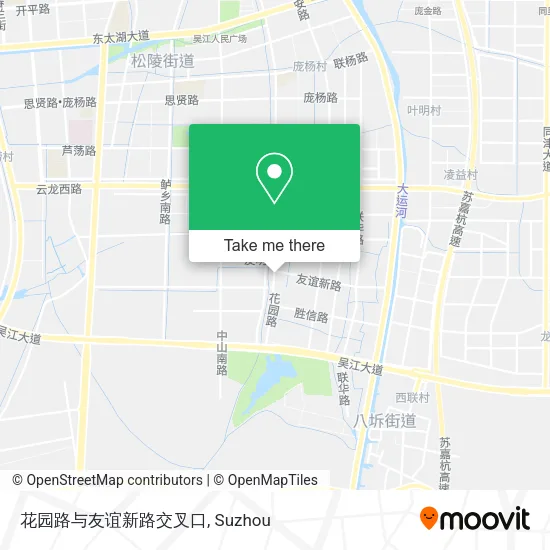 花园路与友谊新路交叉口 map