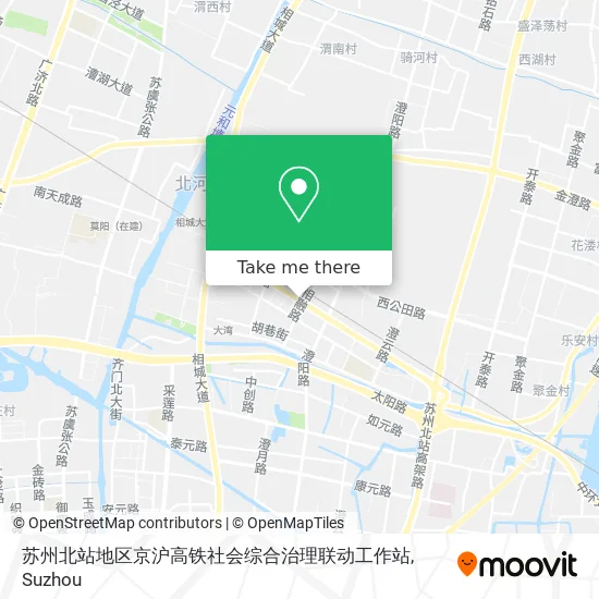 苏州北站地区京沪高铁社会综合治理联动工作站 map
