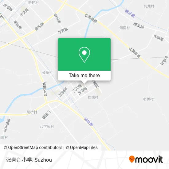 张青莲小学 map