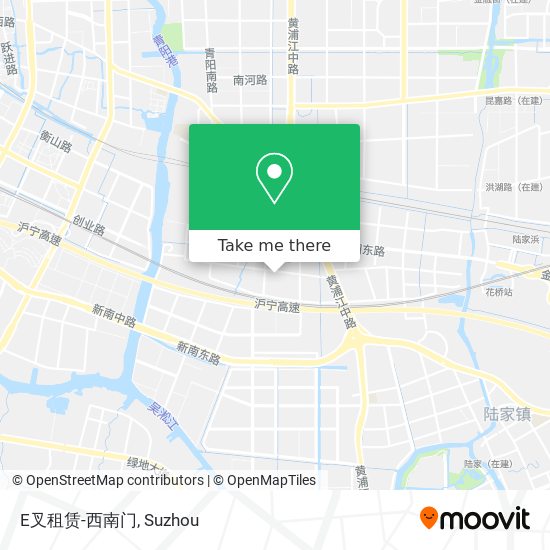 E叉租赁-西南门 map