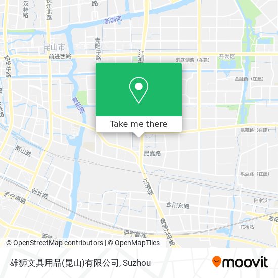 雄狮文具用品(昆山)有限公司 map