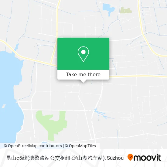 昆山c5线(漕盈路站公交枢纽-淀山湖汽车站) map